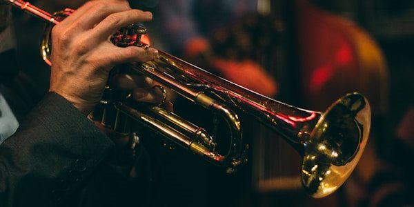 Saxophone player performing live